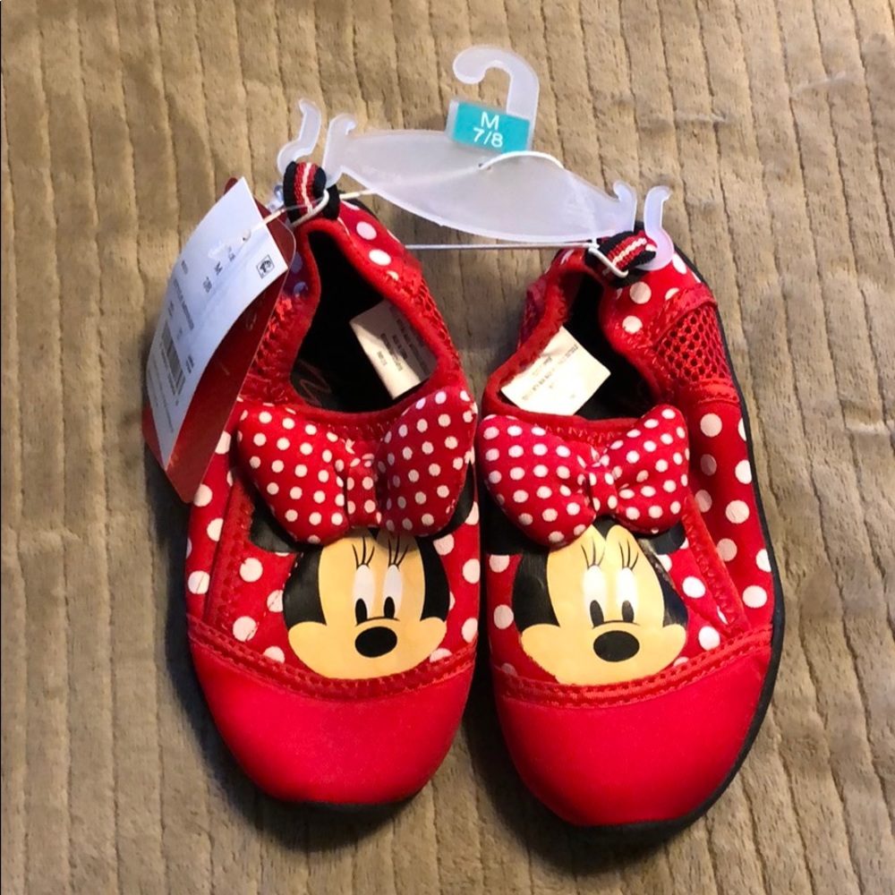 Minnie Mouse red water shoes toddler girls 7/8